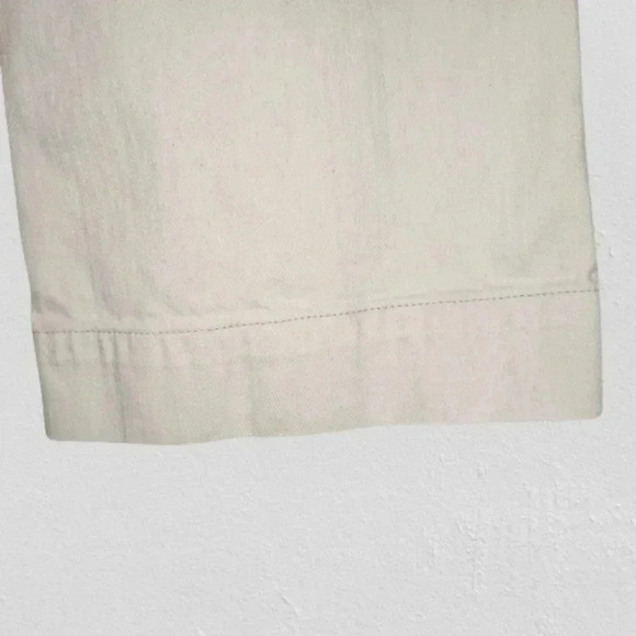 ❤️ Eddie Bauer Ivory Straight Leg Pants Women’s 6R Casual Cotton Stretch Neutral - Picture 7 of 12